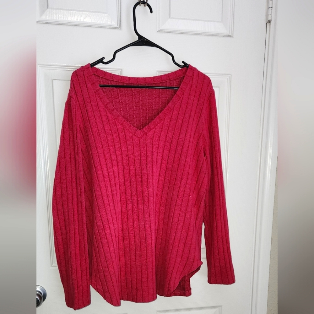 hot pink sweater 1xl